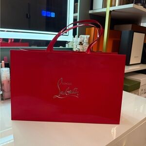 ✨ Auth Christian Louboutin Glossy Red Gift Bag ✨